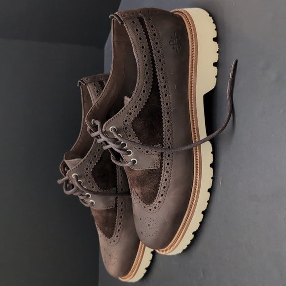 Cole Haan Men's American Longwing Oxford Dark Brown,Size 8/W. - Picture 4 of 10